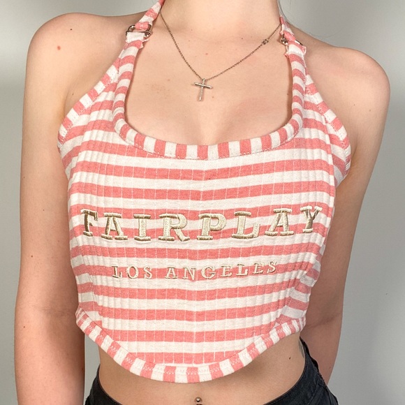 Tops - FairPlay Los Angeles halter top lace up corset.